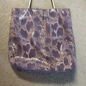 Sorial bag approximately 13 long 15 wide at middle of bag